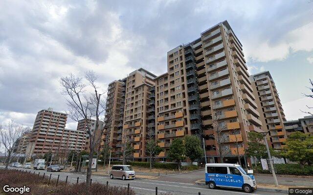 神戸海岸通ハーバーフラッツ8番館の外観（Googleストリートビュー）