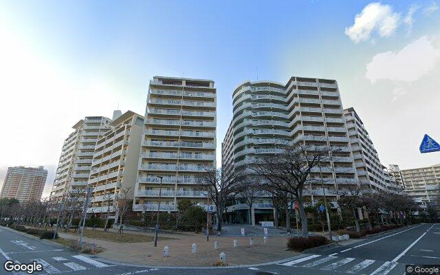 西宮マリナパークシティ海のまち1番館の外観（Googleストリートビュー）