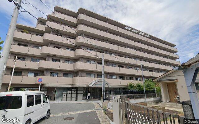 ライオンズマンション修学院の外観（Googleストリートビュー）