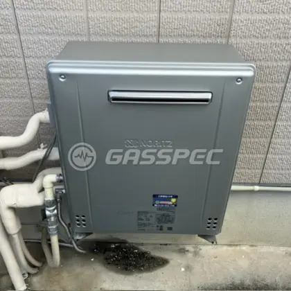 施工後の給湯器（ノーリツ GT-C1672AR BL）