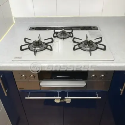 施工後のビルトインガスコンロ（パロマ PD-829WS-60CV）