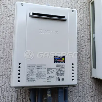施工後の給湯器（ノーリツ GT-2070AW BL）