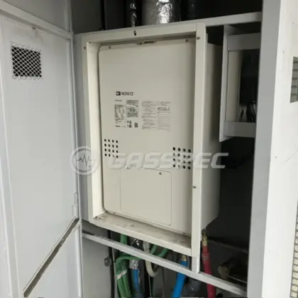 施工後の暖房熱源機（ノーリツ GTH-C2460AW3H-H-1 BL）