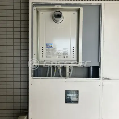 施工後の給湯器（ノーリツ GT-2470SAW-T BL）