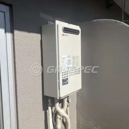 施工後の給湯器（ノーリツ GQ-2027AWX-DX BL）
