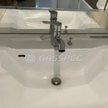 施工後の水栓・蛇口（KVK KM8001TF）
