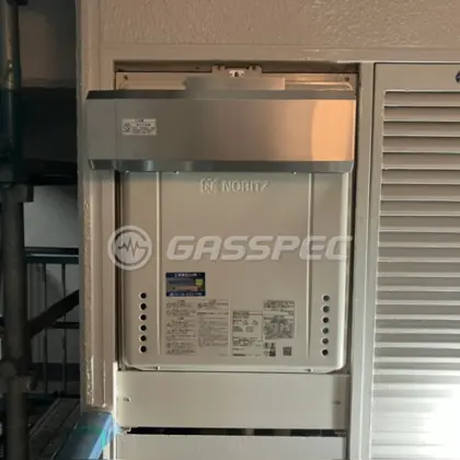 施工後の給湯器（ノーリツ GT-1670SAW BL）