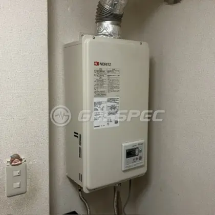 施工後の給湯器（ノーリツ GQ-1637WS-FFA）