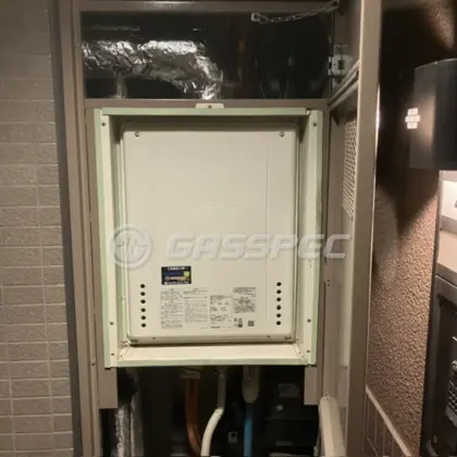 施工後の給湯器（ノーリツ GT-2470SAW-H BL）