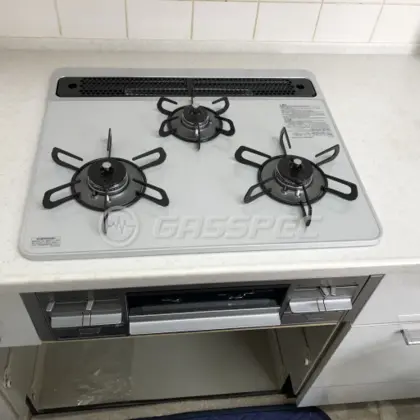 施工後のビルトインガスコンロ（パロマ PD-509WS-60CV）