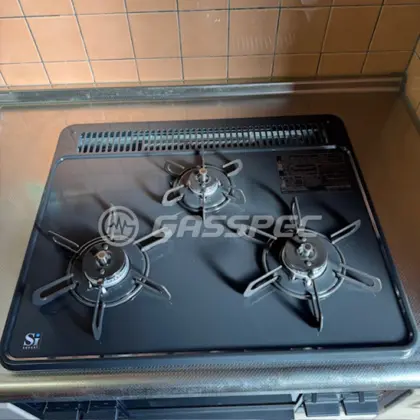 施工後のビルトインガスコンロ（パロマ PD-N36）
