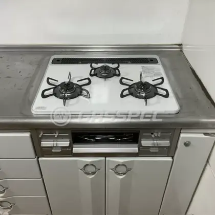 施工後のビルトインガスコンロ（パロマ PD-509WS-60CV）
