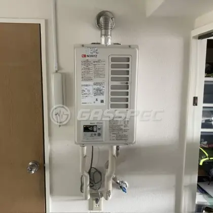 施工後の給湯器（ノーリツ GQ-1637WSD-F-1）