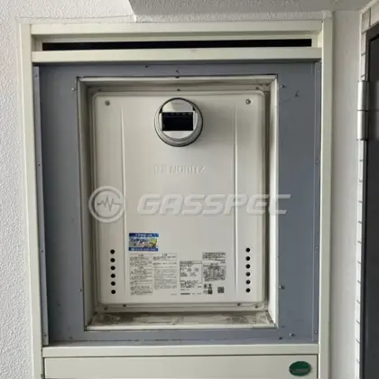 施工後の給湯器（ノーリツ GT-2470SAW-T BL）