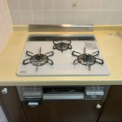施工後のビルトインガスコンロ（パロマ PD-509WS-60CV）