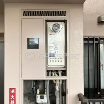 施工後の給湯器（ノーリツ GT-2053SAWX-T-4 BL）