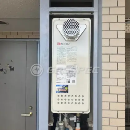 施工後の給湯器（ノーリツ GT-1653AWX-T-4 BL）