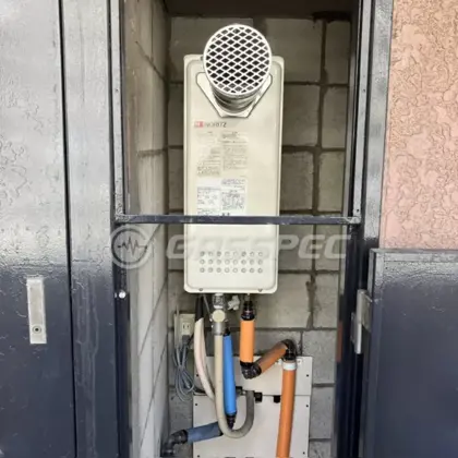 施工後の給湯器（ノーリツ GT-2053SAWX-T-4 BL）