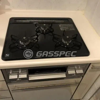 施工後のビルトインガスコンロ（パロマ PD-N36AS）