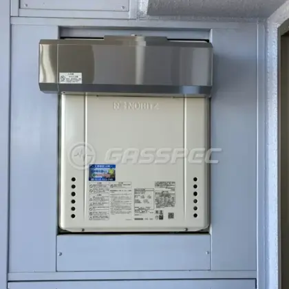 施工後の給湯器（ノーリツ GT-2470SAW BL）
