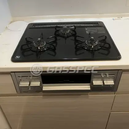 施工後のビルトインガスコンロ（パロマ PD-N36S）