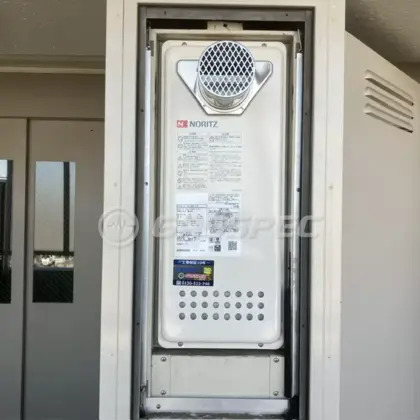 施工後の給湯器（ノーリツ GT-1653SAWX-T-4 BL）