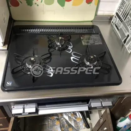 施工後のビルトインガスコンロ（パロマ PD-N36AS）