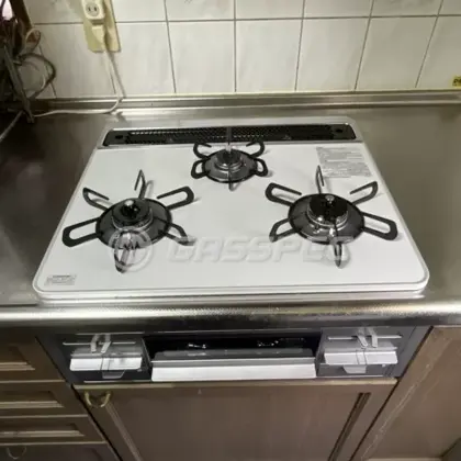 施工後のビルトインガスコンロ（パロマ PD-509WS-60CV）
