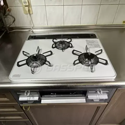 交換後のビルトインガスコンロ（パロマ PD-509WS-60CV）
