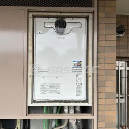 施工後の暖房熱源機（リンナイ RUFH-A2400AT2-3(A)）