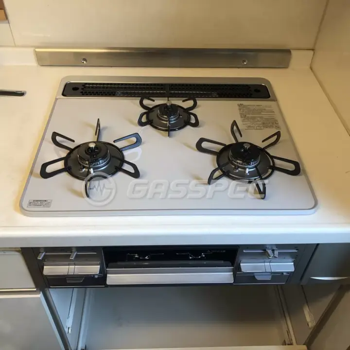 交換後のビルトインガスコンロ（パロマ PD-509WS-60CV）