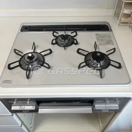 施工後のビルトインガスコンロ（パロマ PD-509WS-60CV）