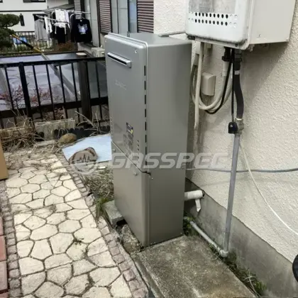 施工後の給湯器（ノーリツ GT-C2472SAW BL）