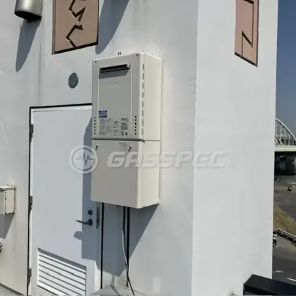 施工後の給湯器（ノーリツ GT-2470SAW BL）