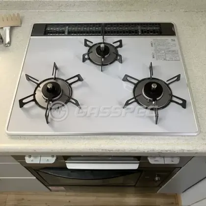 施工後のビルトインガスコンロ（リンナイ RS31AW36P49R7VW）