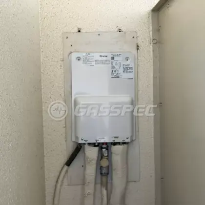 施工後の給湯器（リンナイ RUF-HA163A-E）