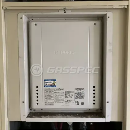 施工後の給湯器（ノーリツ GT-2470SAW-H BL）