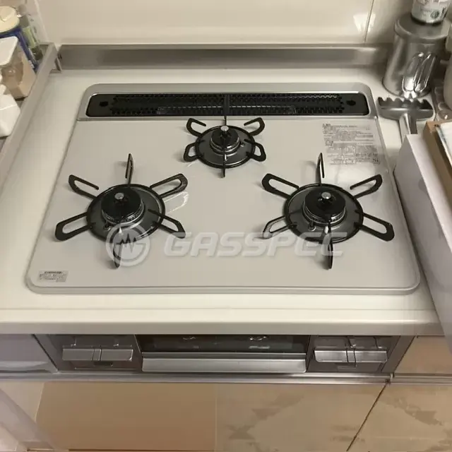 交換後のビルトインガスコンロ（パロマ PD-509WS-60CV）