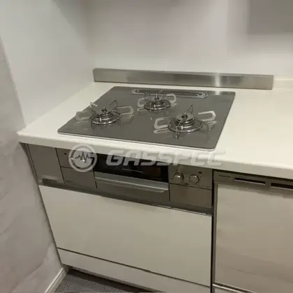 施工後のビルトインガスコンロ（パロマ PD-893WT-U60GH）