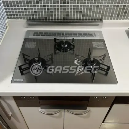 施工後のビルトインガスコンロ（ノーリツ N3WU3PWASKSTEC）