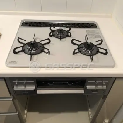 施工後のビルトインガスコンロ（パロマ PD-509WS-60CV）