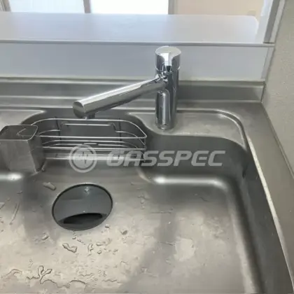 施工後の水栓・蛇口（TOTO TKS05301J）