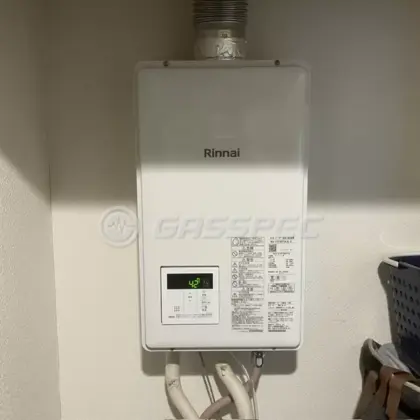 施工後の給湯器（リンナイ RUX-V1615SFFUA(A)-E）