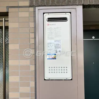 施工後の給湯器（ノーリツ GT-1653AWX-4 BL）
