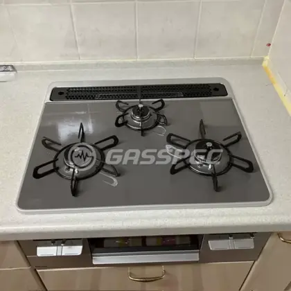 施工後のビルトインガスコンロ（パロマ PD-743WS-60CD）