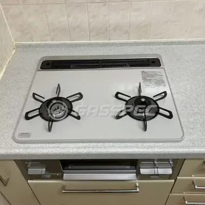 施工後のビルトインガスコンロ（パロマ PD-200WS-60CV）