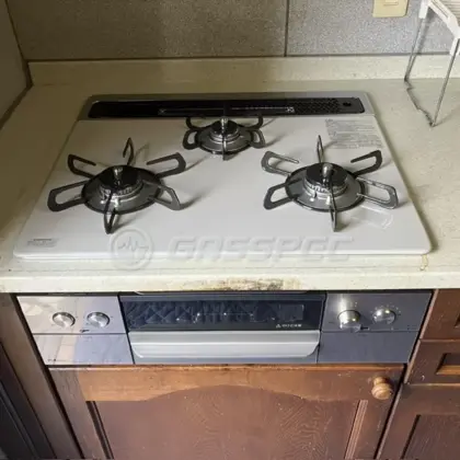 施工後のビルトインガスコンロ（パロマ PD-829WS-60CV）