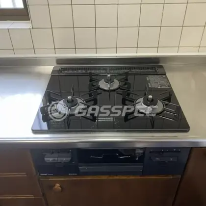 施工後のビルトインガスコンロ（リンナイ RS31W36T1RBW）