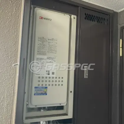 施工後の給湯器（ノーリツ GQ-1628AWX-TB-DX BL）