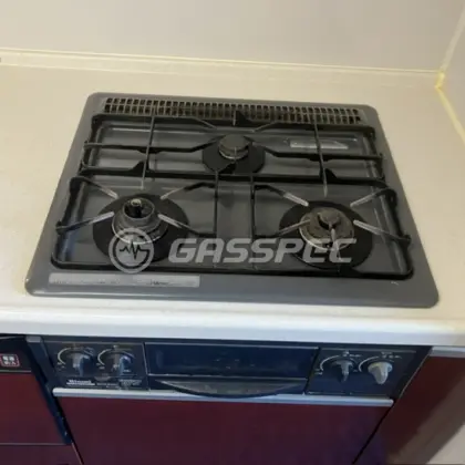 施工前のビルトインガスコンロ（RBG-30B5）